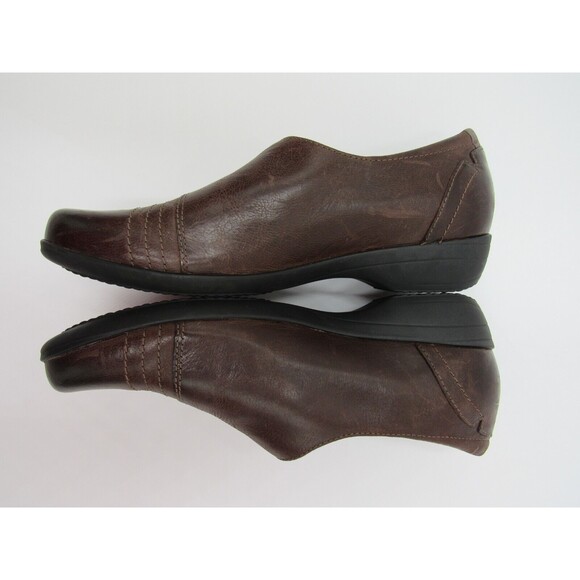 Dansko Women's 7.5 Franny Loafer Chocolate Burnished Calf Brown Size 38 Clogs - Picture 2 of 14